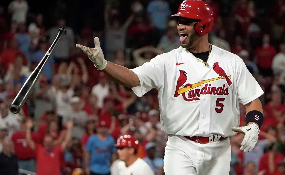 El dominicano Albert Pujols de 4-3 con una anotada y una impulsada. Foto: Al Bat